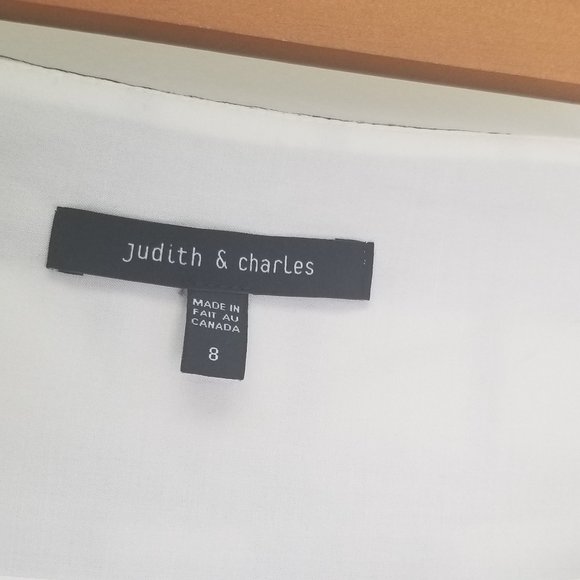 Judith & Charles Lined Black and White Plaid Front Pleated A-Line Skirt Size 8 - Picture 4 of 8